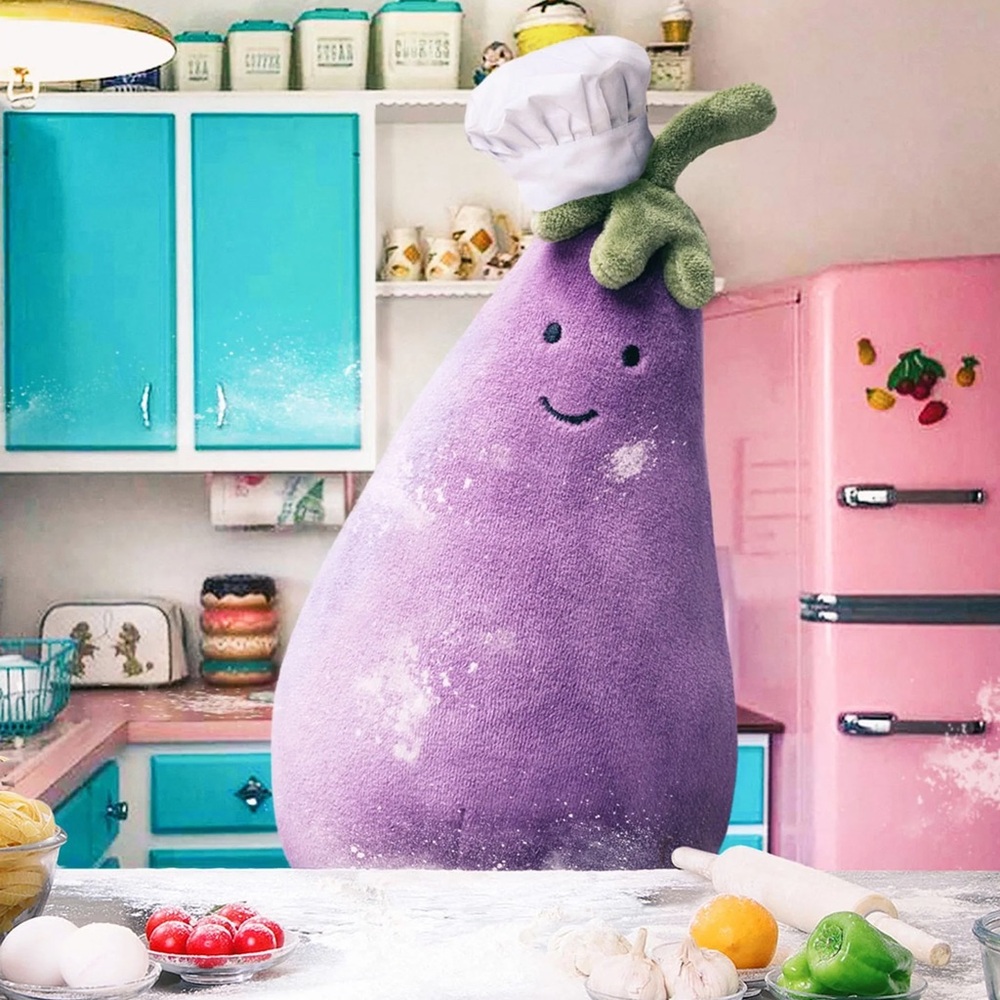NWT Jellycat Huge Amuseables Eggplant
